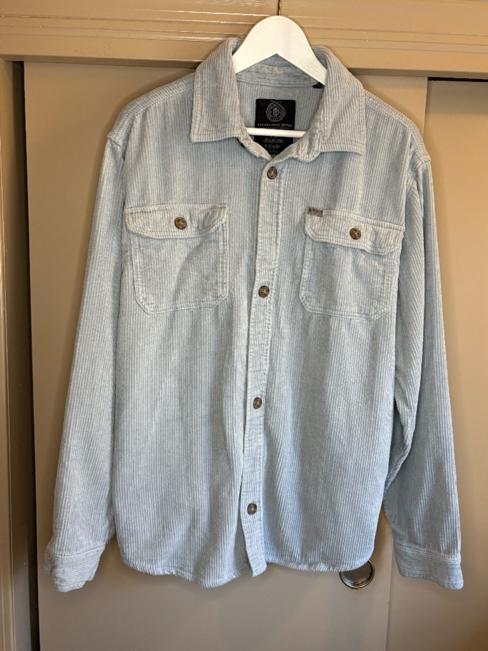 Corduroy Shirt Jacket light blue L
